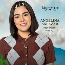 Ana Karen Parra como Angelina Salazar en la telenovela Monteverde.