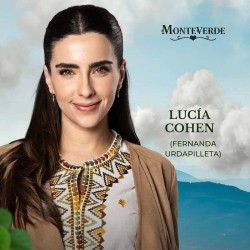 Fernanda Urdapilleta como Lucía Cohen en la telenovela Monteverde.