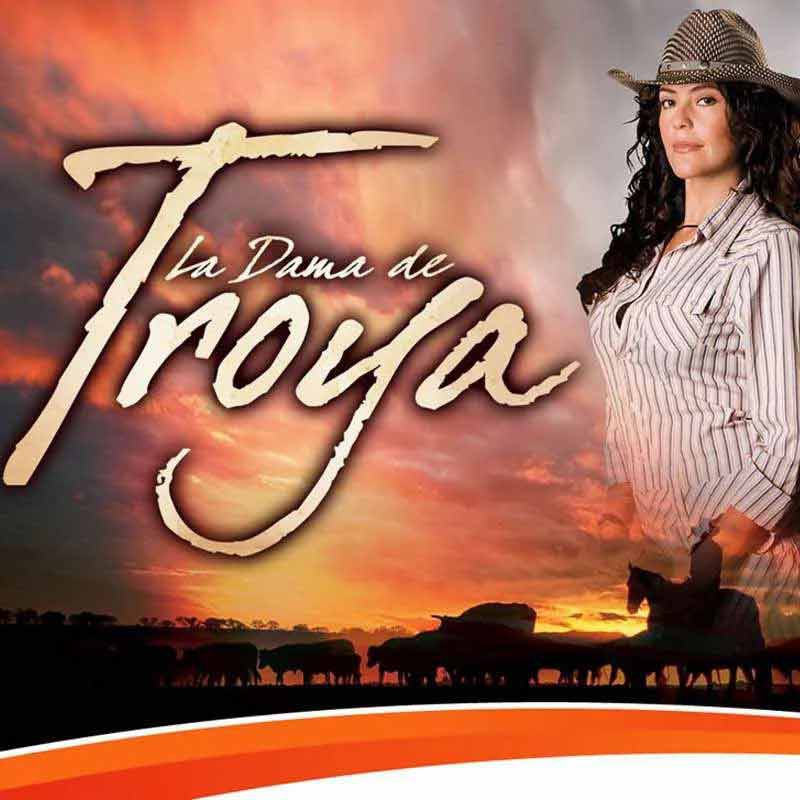 Comprar la telenovela colombiana La Dama de Troya completa en DVD y USB - Cristina Umaña y Andrés Juan